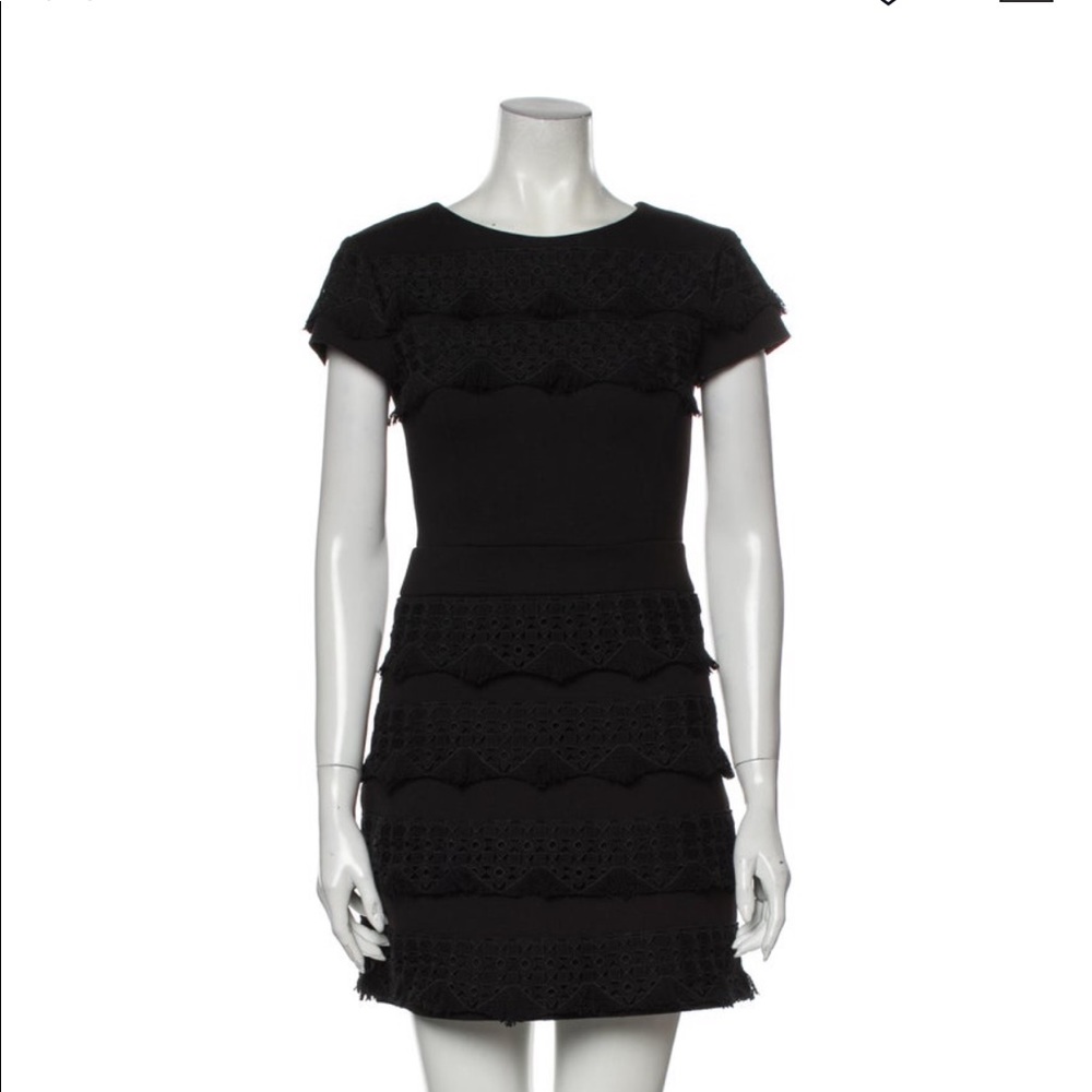 Maje ruffle mini dress